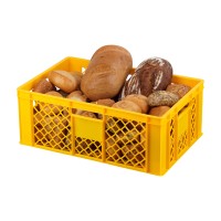 36 Stück Bäckerkisten / Brotkisten 600 x 400 x 230 mm in gelb