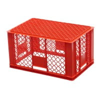 36 Stück Bäckerkisten / Brotkisten 600 x 400 x 320 mm in rot