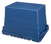 2 Stück Mehrwegbehälter mit Deckel 78L Volumen – ALC-Behälter Transportbox unten