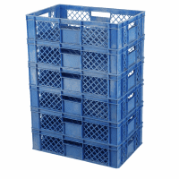 Gebrauchte 6 Stück Bäckerkisten / Brotkisten 600 x 400 x 150 mm in Blau