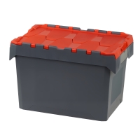 Mehrwegbehälter / Distributionsbehälter 600 x 400 x 340 mm 70 Ltr. Volumen Grau / Rot