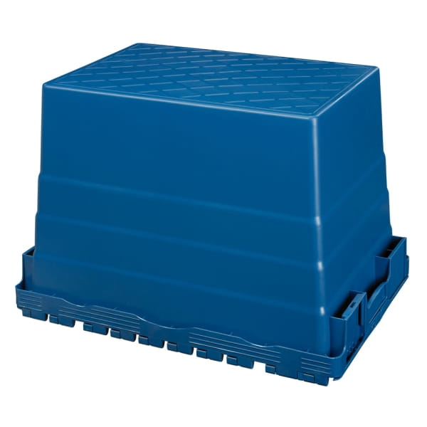 Distributionsbehälter 600x400x416mm Blau unten