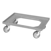 12 Stück E1-Kasten grau + 1 Transportroller Typ C grau