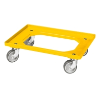 11 Stück Bäckerkisten / Brotkisten 600 x 400 x 70 mm und Transportroller versch. Farben