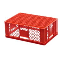 36 Stück Bäckerkisten / Brotkisten 600 x 400 x 230 mm in rot