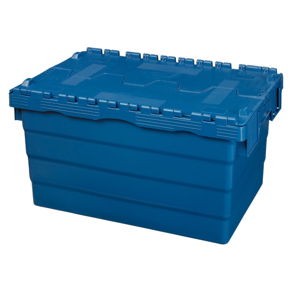 5 Stück Mehrwegbehälter mit Deckel 60L Volumen – ALC-Behälter Transportbox lange Seite