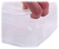 Aufbewahrungsbox - 135 x 98 x 42 mm 0,4L Volumen Mulde Finger