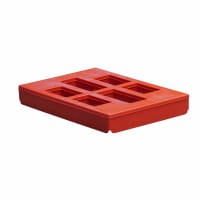 Rahmen für Hygiene-Transportroller von unten rot