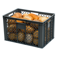 20 Stück Bäckerkisten / Brotkisten 600 x 400 x 410 mm in grau