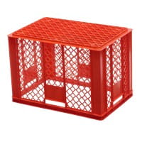 20 Stück Bäckerkisten / Brotkisten 600 x 400 x 410 mm in rot