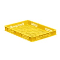 11 Stück Bäckerkisten / Brotkisten 600 x 400 x 70 mm und Transportroller versch. Farben