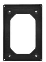 Transportroller für Kisten 600x400 mm 4 Lenkrollen Schwarz frontal