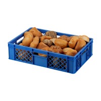 56 Stück Bäckerkisten Brotkisten 600 x 400 x 150 mm in blau