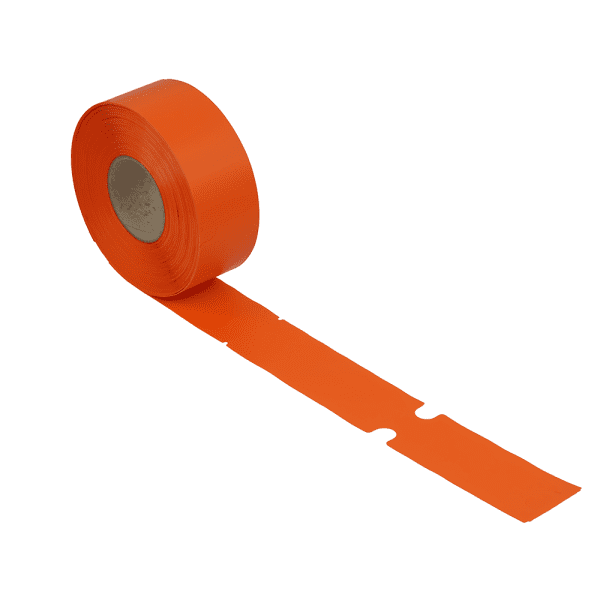 10000 Stück - Schlaufenetiketten - Orange 381 x 69 mm 