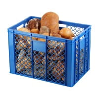 20 Stück Bäckerkisten / Brotkisten 600 x 400 x 410 mm in blau