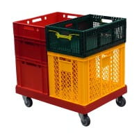 Transportroller für Kisten 80 x 60 cm - 400 kg Traglast Boxen