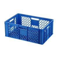 36 Stück Bäckerkisten / Brotkisten 600 x 400 x 230 mm in blau