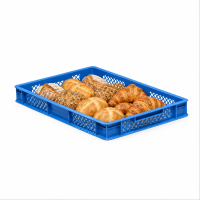 128 Stück Bäckerkisten / Brotkisten 600 x 400 x 70 mm in Blau