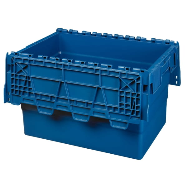 5 Stück Mehrwegbehälter mit Deckel 68L Volumen – ALC-Behälter Transportbox offen