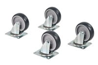 4 x Lenkrollen mit Anschraubplatte