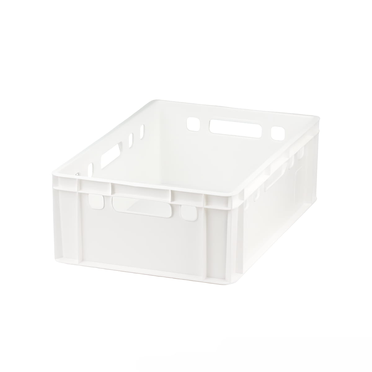 7 Stück blaue E1 Kisten 600x400x125 mm Fleischkasten Lagerkiste Metzgerkiste mit 7 grauen Deckeln
