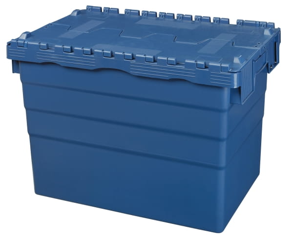 5 Stück Mehrwegbehälter mit Deckel 78L Volumen – ALC-Behälter Transportbox kurze Seite oben