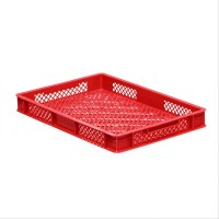128 Stück Bäckerkisten / Brotkisten 600 x 400 x 70 mm in Rot