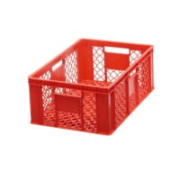 36 Stück Bäckerkisten / Brotkisten 600 x 400 x 230 mm in rot
