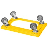 11 Stück Bäckerkisten / Brotkisten 600 x 400 x 70 mm und Transportroller versch. Farben