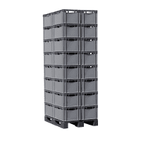 Palette E3- Kisten - 32 Stück - Grau