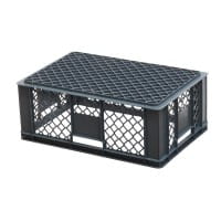 36 Stück Bäckerkisten / Brotkisten 600 x 400 x 230 mm in grau