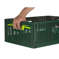 10 Stück Stabile Klappbox aus Kunststoff Gemüsekiste Faltbox Hand 2