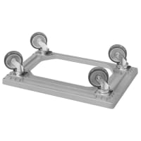 12 Stück E1-Kasten grau + 1 Transportroller Typ C grau