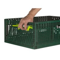 Klappbox Faltbox Grün mit Hand 3