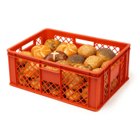 36 Stück Bäckerkisten / Brotkisten 600 x 400 x 230 mm in rot